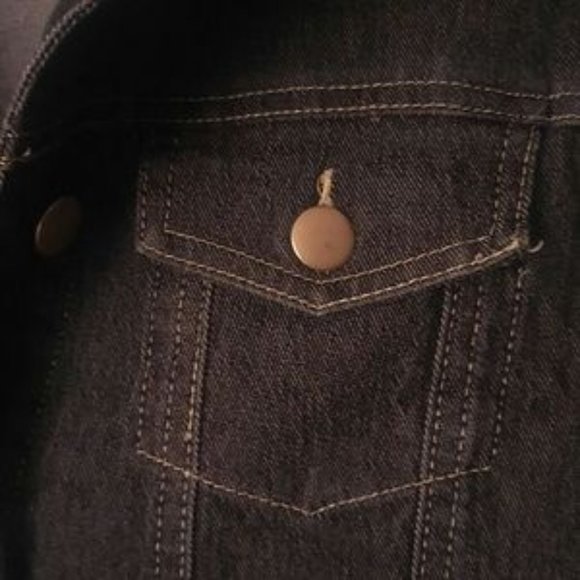 GAP Denim Jean Jacket with 3/4 Sleeves Front Button Closure - Picture 3 of 7